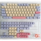 104+28 Cotton Candy PBT Dye-subbed XDA Keycap Set for Mechanical Keyboard English / Thai / Japanese / Russian / Arabic / French / German / Spanish